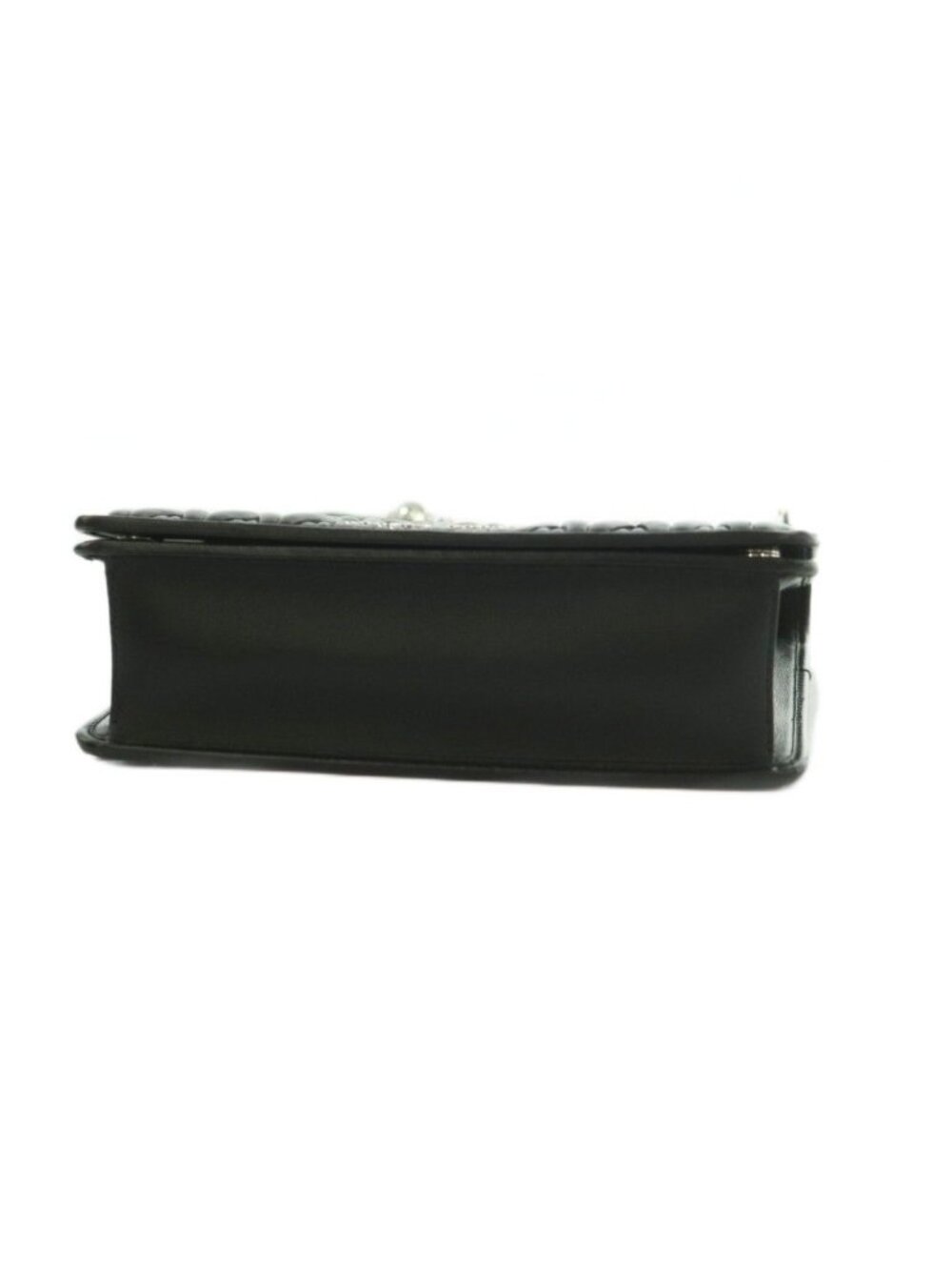 Miu Miu 2-Way Matelasse Shoulder Bag Tote Flap Nappa Leather Quilted Black - Picture 4 of 9